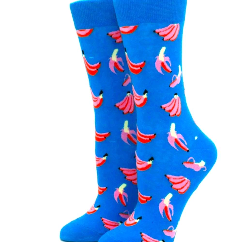 Socks pink bananas